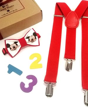 Set leptir mašne i tregeri-Mickey Mouse